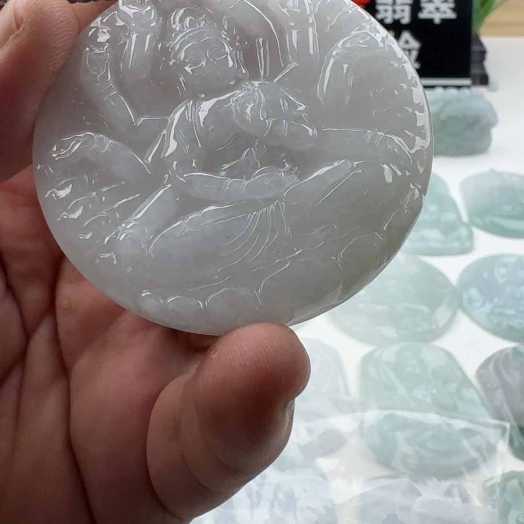 颈饰未镶嵌翡翠天然缅甸A货翡翠