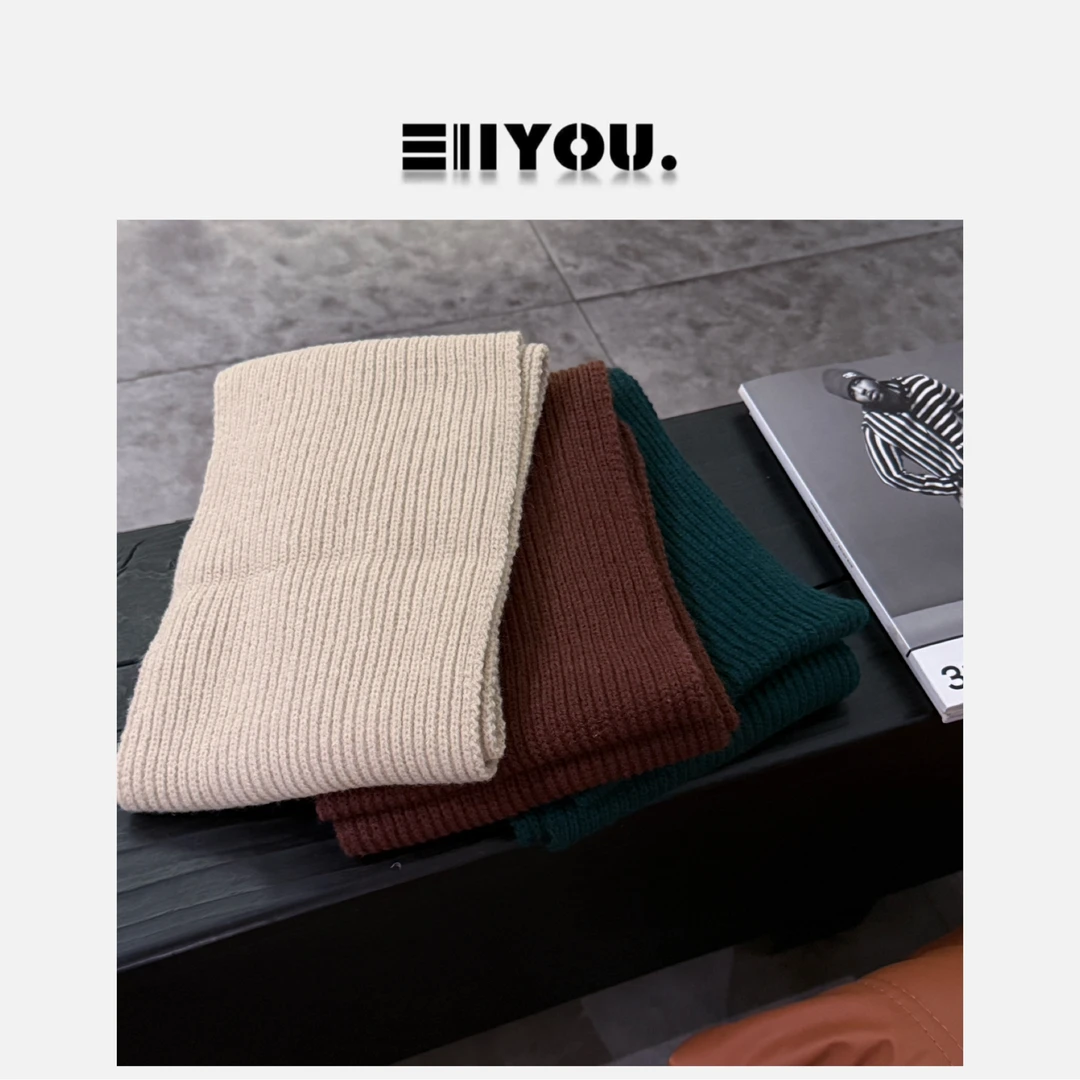 【ENYOU定制】苔藓绿 三色净版围巾