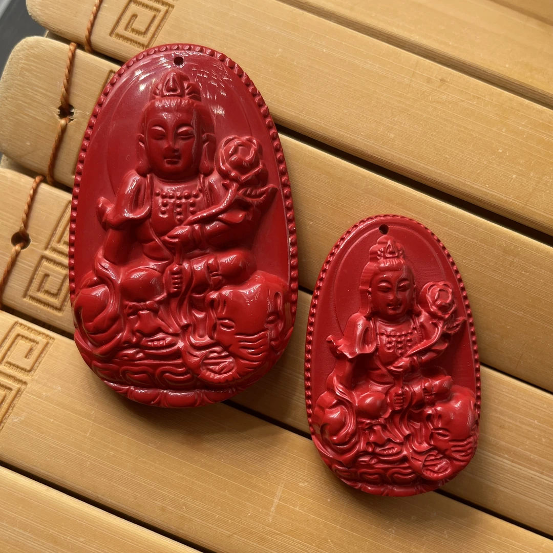 含辰砂工艺品2025年爆款红砂十二上校本命佛吊坠平安符配件送礼物