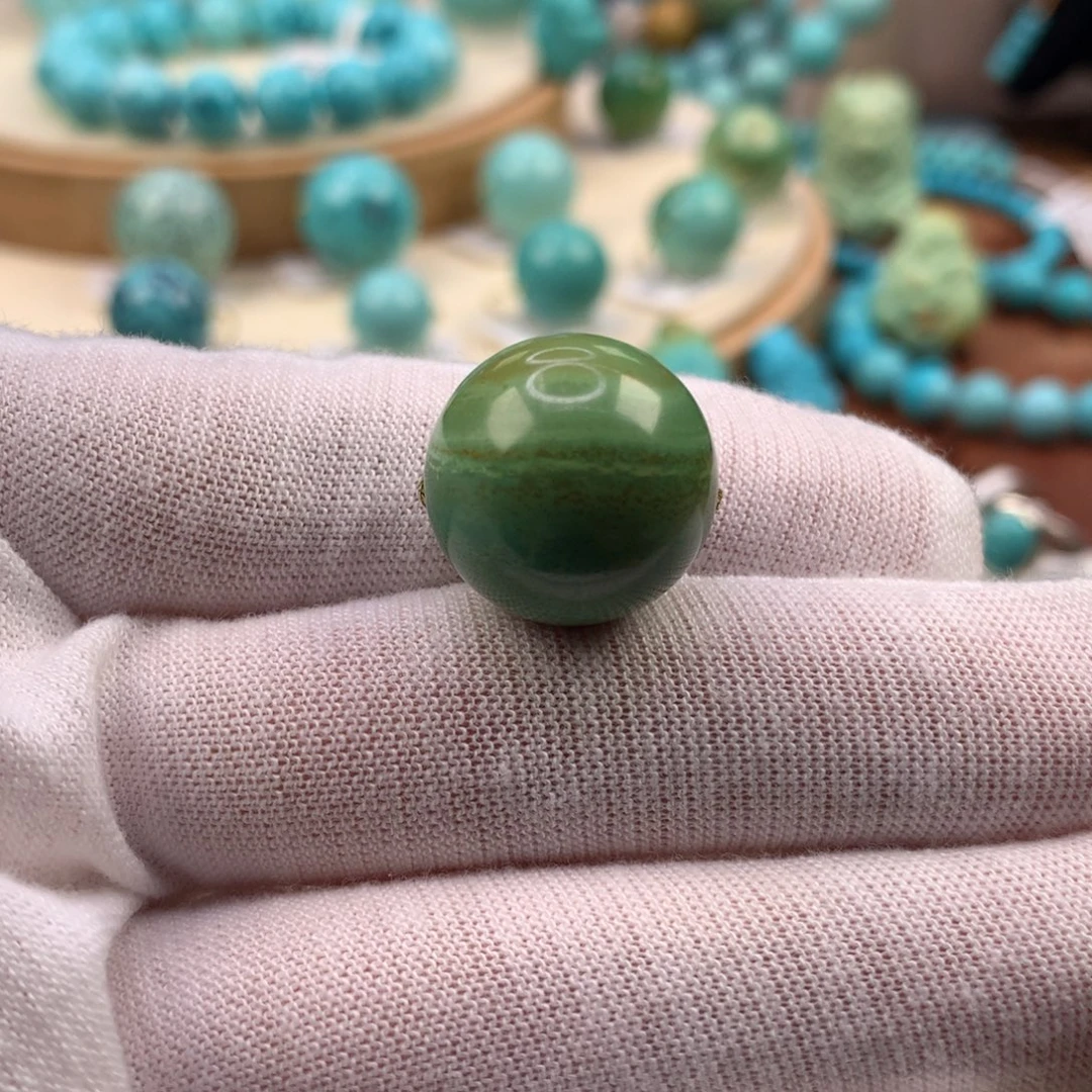 绿松石未镶嵌珠宝奇石17.5mm