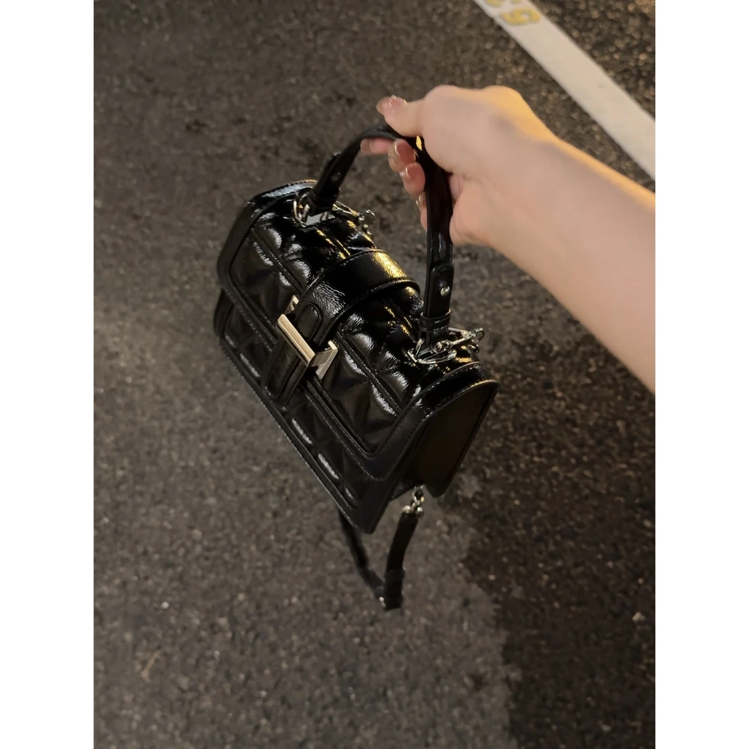 小众菱格高级感小方包2025新款百搭ins时尚潮气质手提斜挎包单肩