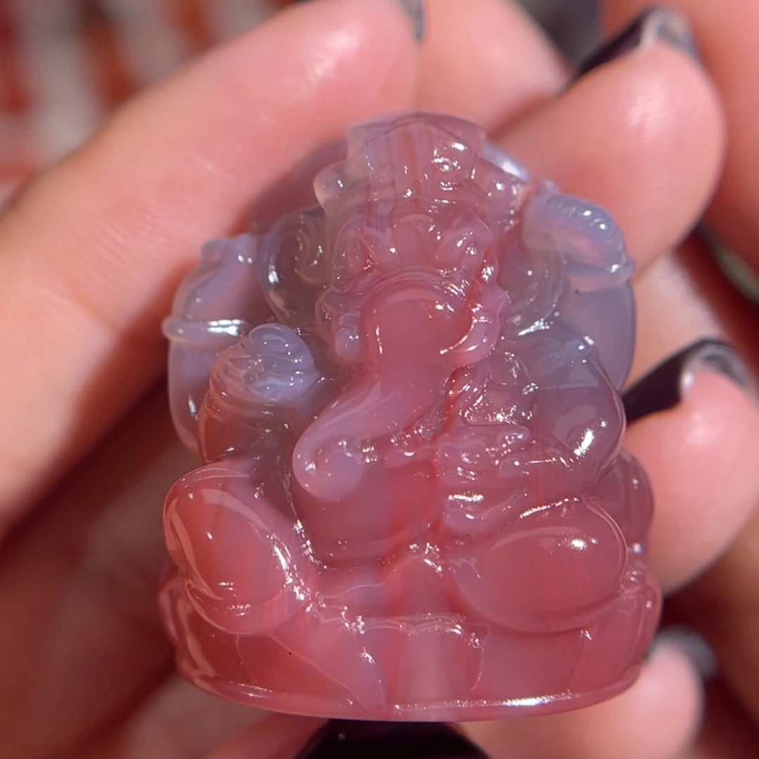 南红玛瑙未镶嵌象神 26x29.5mm