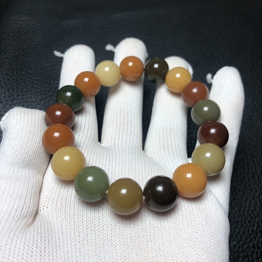 无品牌麦菩提0256菩提根多宝手串高抛尺寸12-13mm