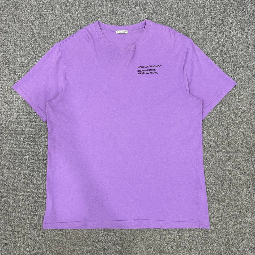 99新 MONCLER 14225574 Moncler蒙口 藤原浩联名紫色短袖 XL码