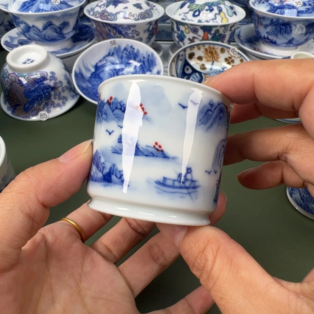 陶瓷景德镇纯手工纯手绘茶具木木77