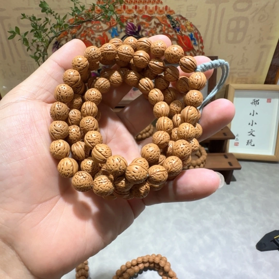 吊坠桃核野生桃核108脖挂