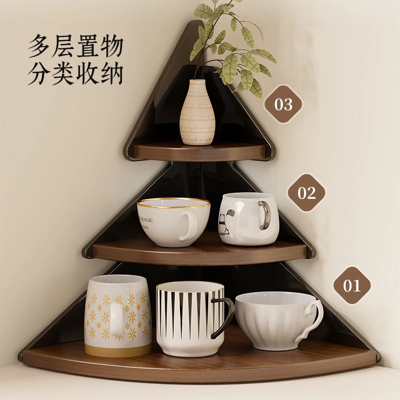 【支点佳居】转角置物架桌面水杯咖啡杯收纳架马克杯小型储物架