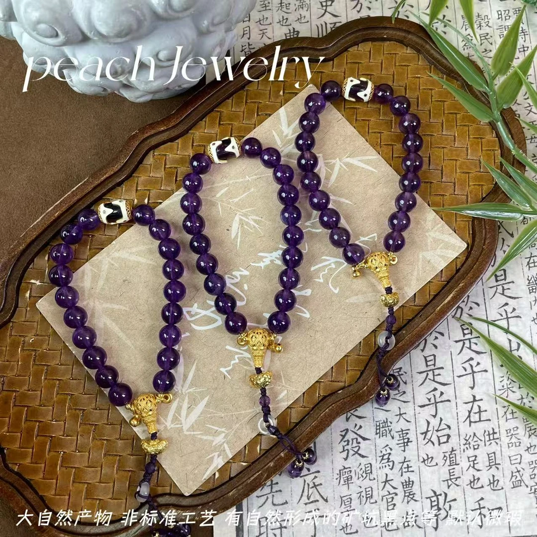 预售高品乌拉圭紫水晶手链G-FK456多样性发一颜色微差