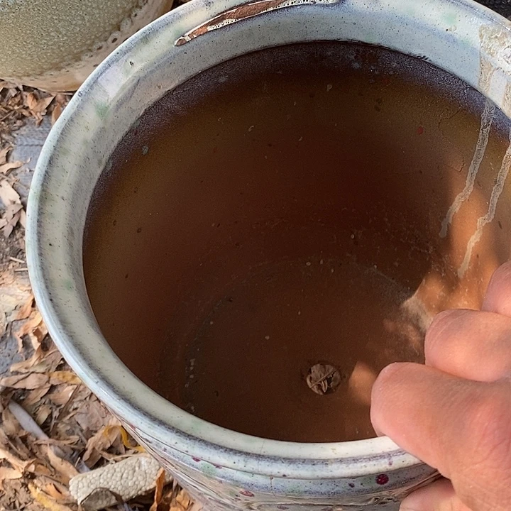 紫砂花盆。口径高度