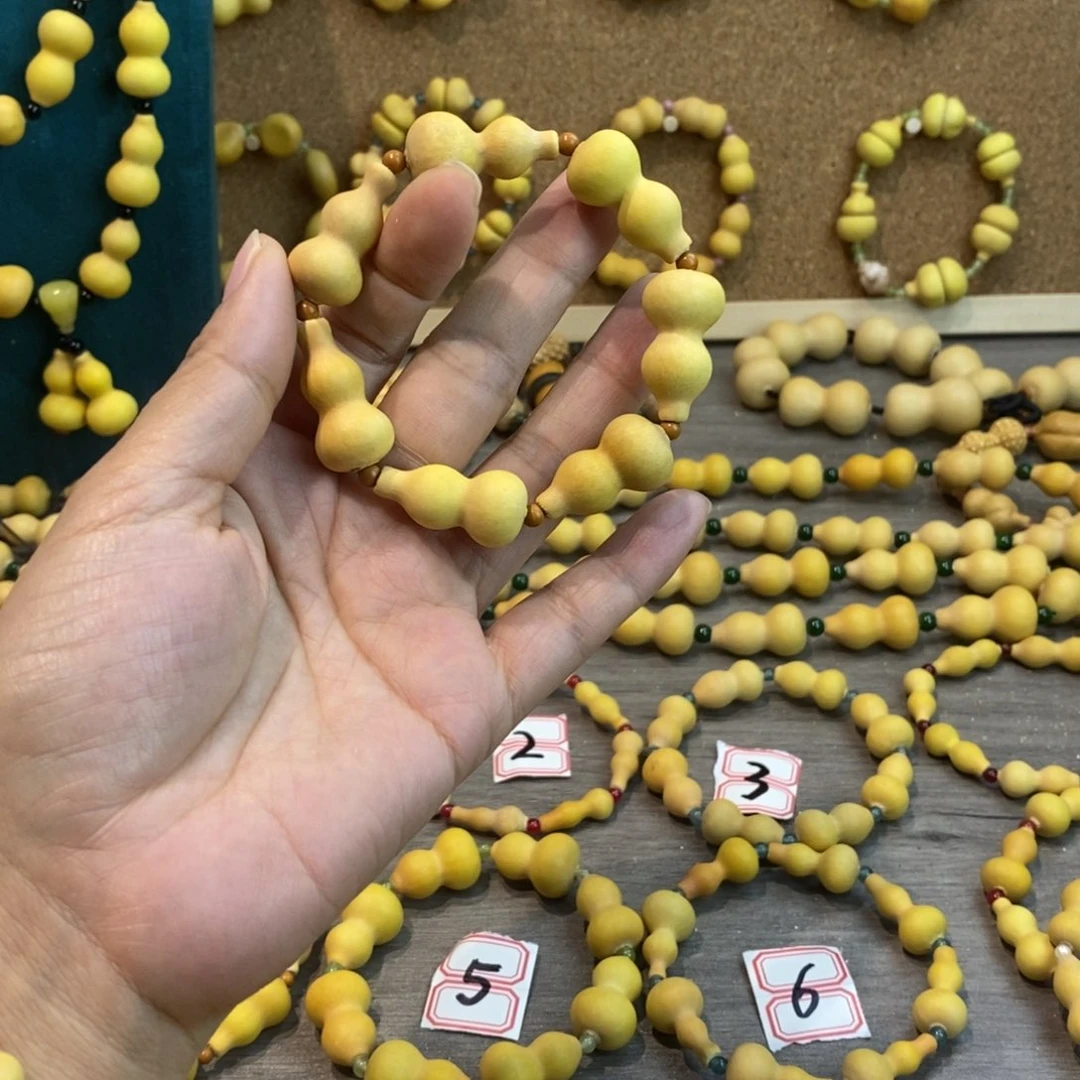时**老纯天然小葫芦手串