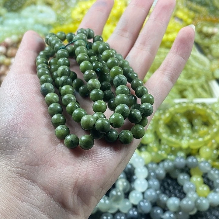 蛇纹石玉未镶嵌手链