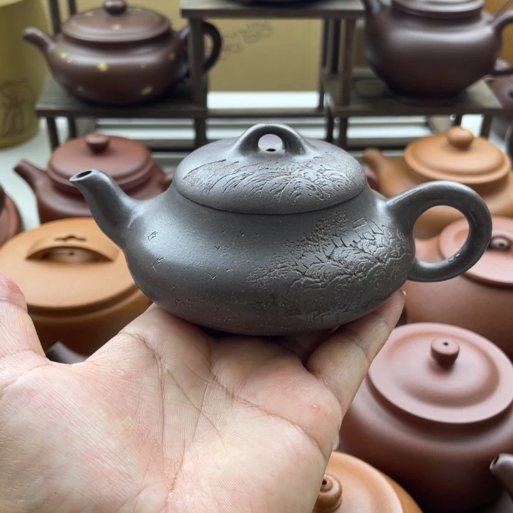茶壶紫砂宜兴紫砂微瑕微瑕150cc