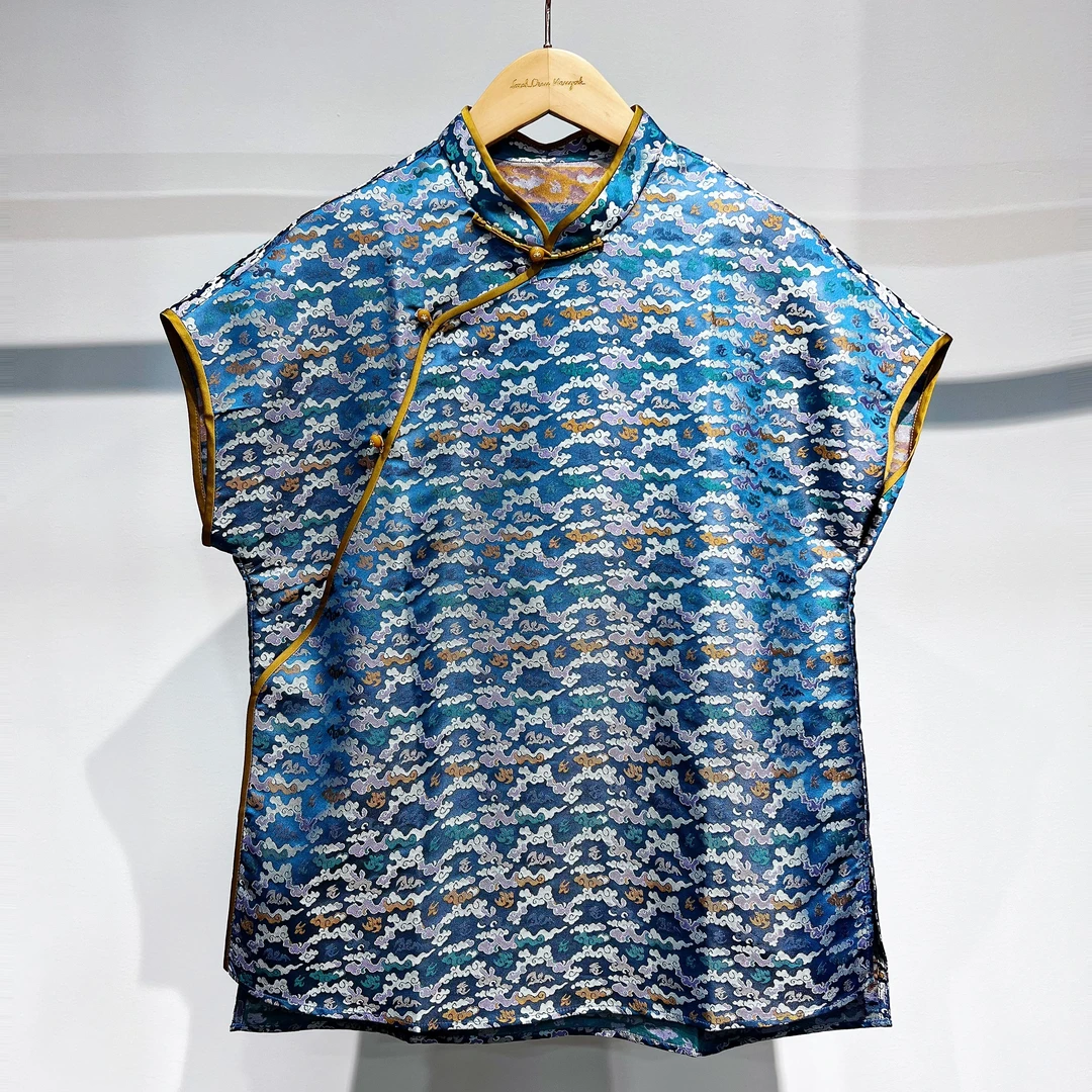 【萨拉迪恩】高端桑蚕丝宋锦上衣