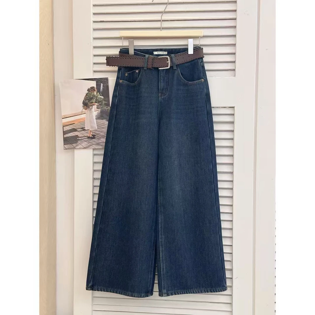 88193韩版时尚休闲加绒牛仔裤100