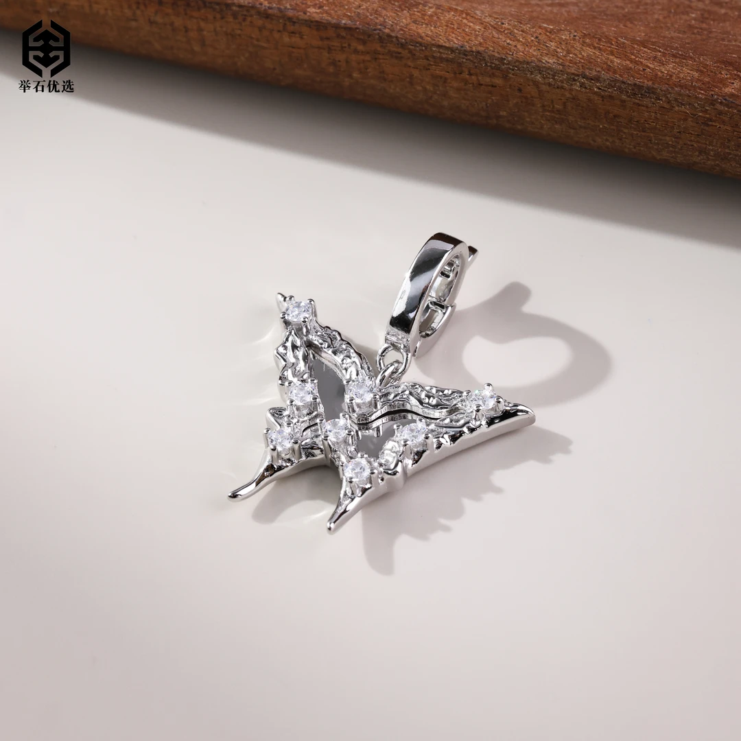 925银合成锆石银制品 【举石优选】H0604-S1332-14个性吊坠（一件）F