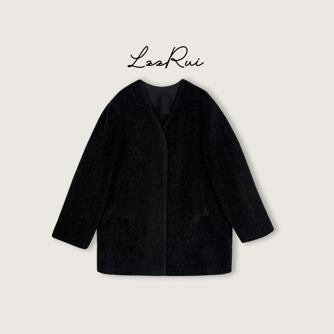 深圳原版 中长款保暖简约外套 632