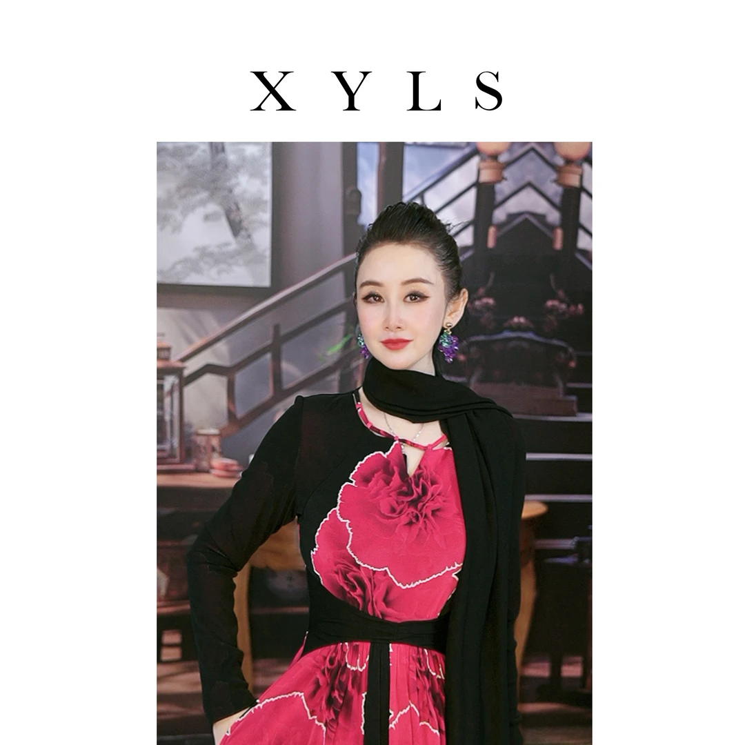 女装连衣裙弹力印花T007135