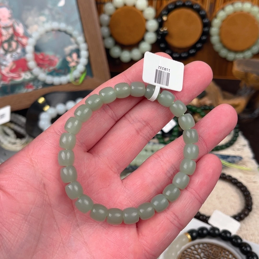 和田玉未镶嵌手链