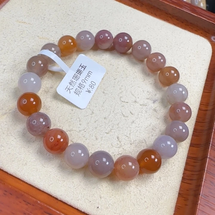 硅化玉9mm单圈手串未镶嵌