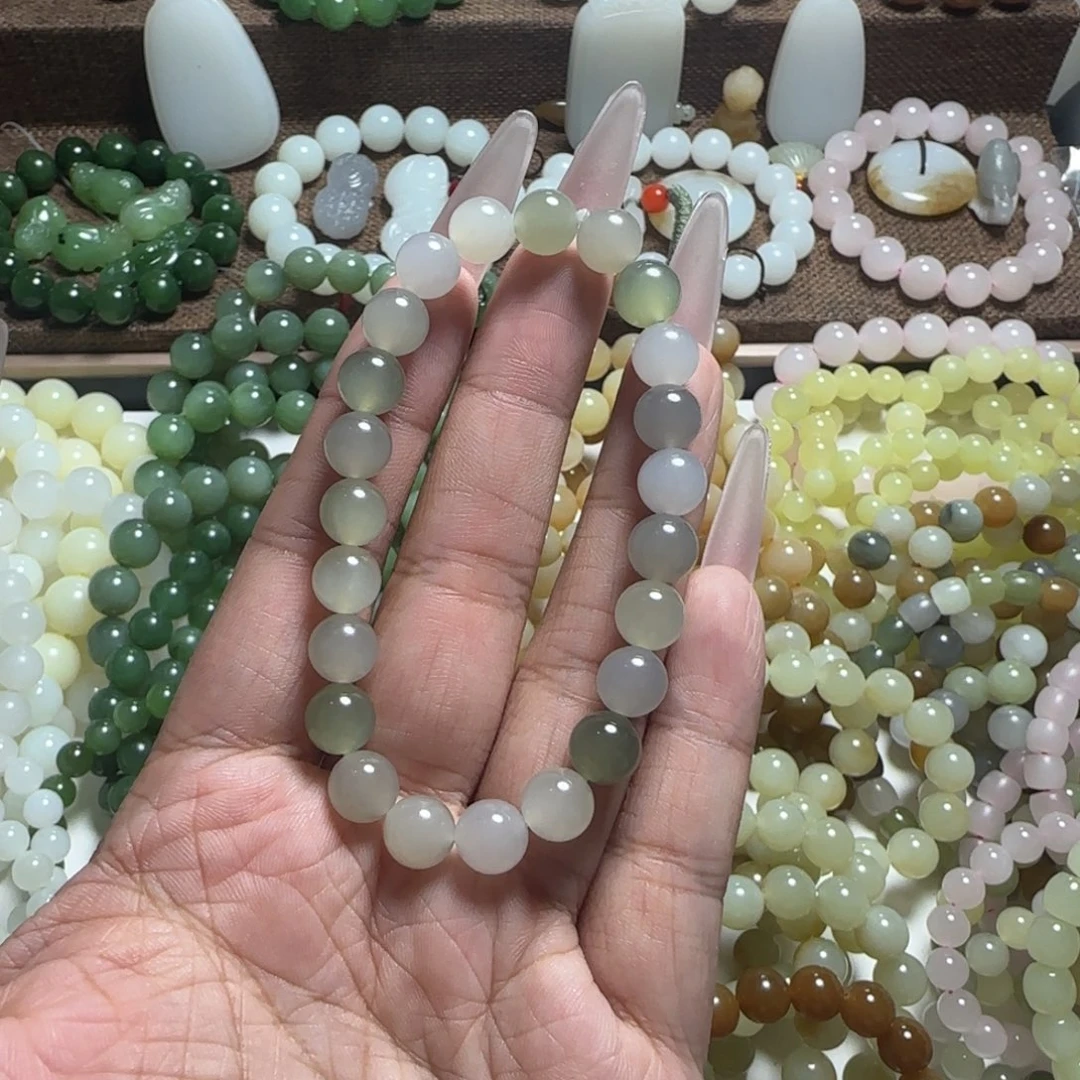 和田玉未镶嵌手链