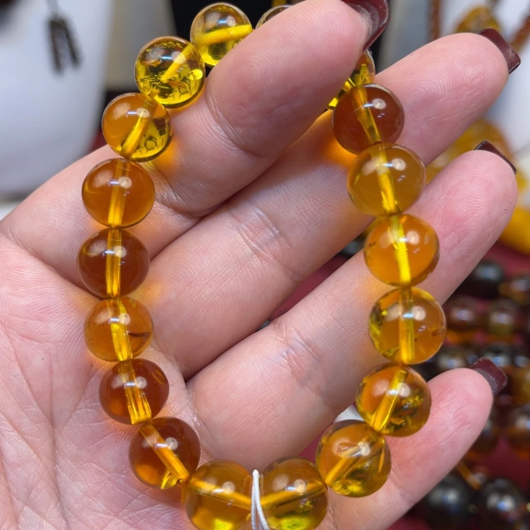 琥珀手链未镶嵌缅甸琥珀卡11