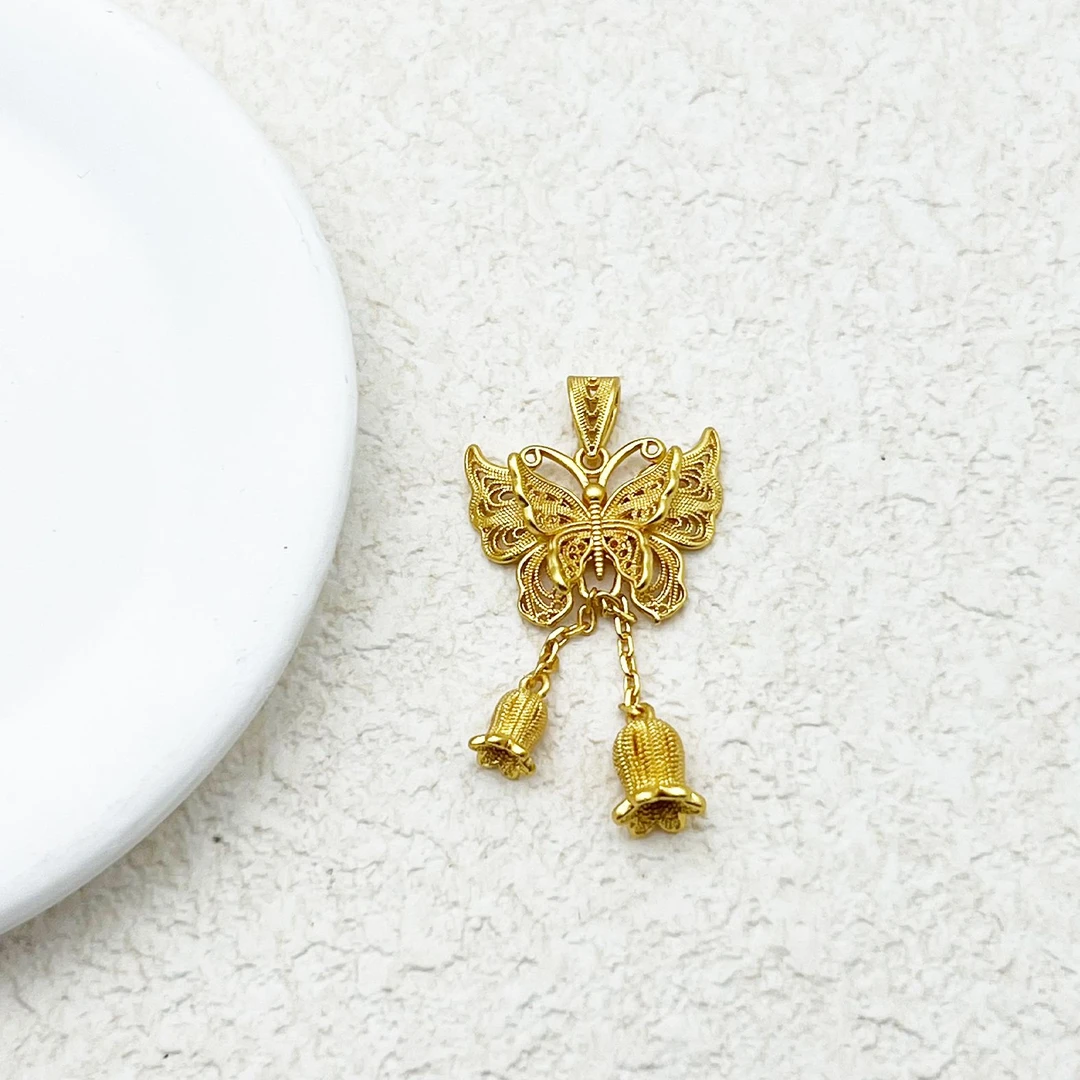 爆款经典珍珠福禧蝶吊坠多样性～SJ092