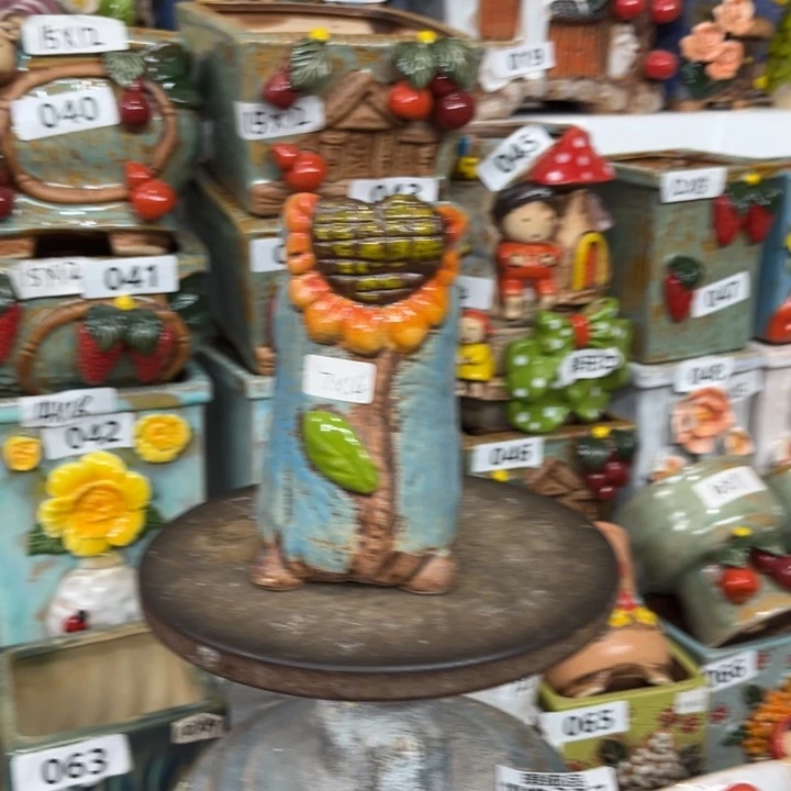 紫砂花盆粗陶材质多肉花盆