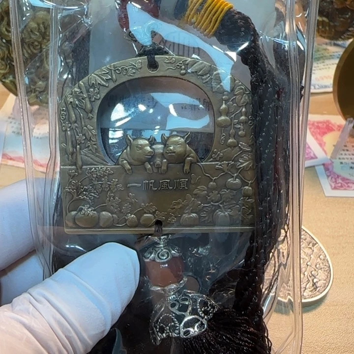 其他普通金属生肖猪挂饰铜