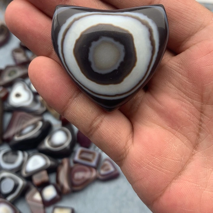 候***明玛瑙/玉髓合金颈饰