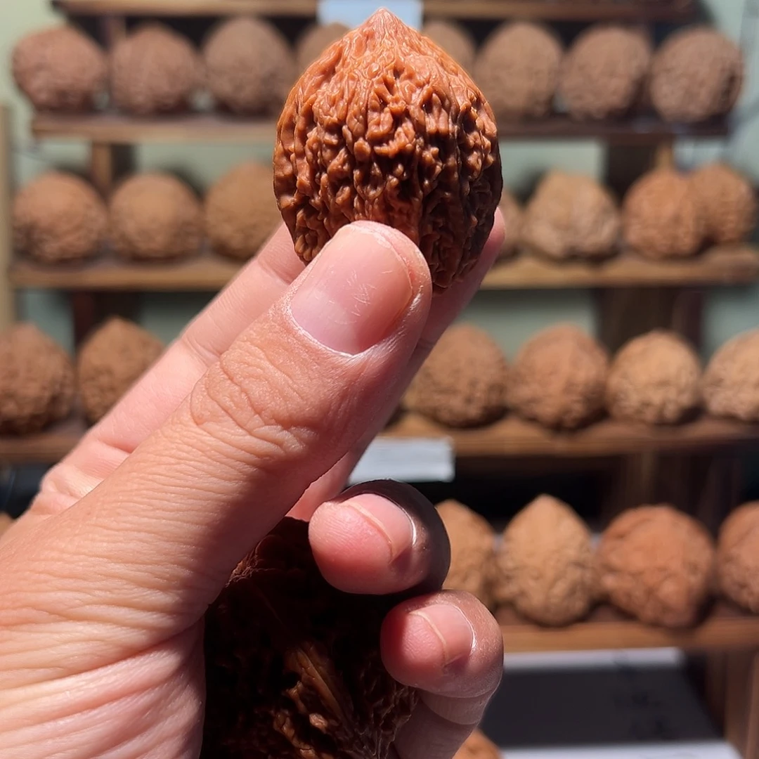 一****)文玩核桃，油蒜头