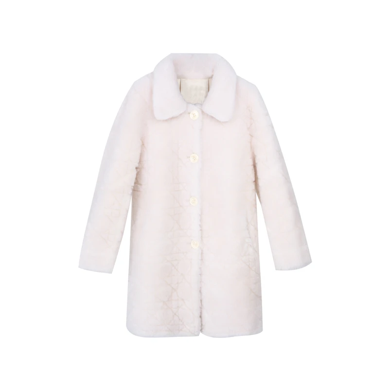 【她翼】冬季毛呢外套时尚女士中长款翻领HT9244354881