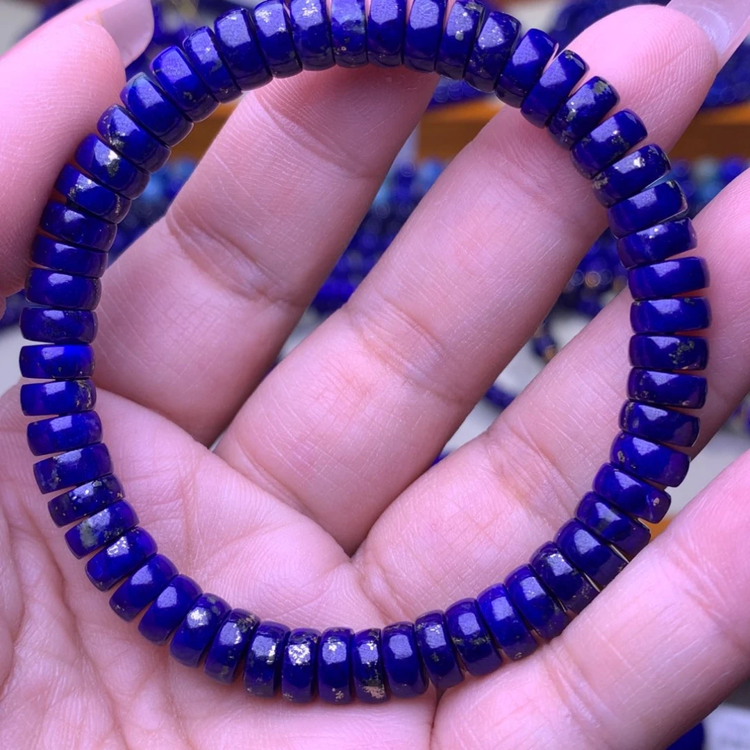 青金石未镶嵌手串7m