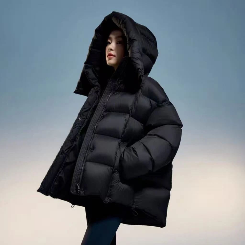 2025年新款羽绒服女冬季短款90绒加厚泡芙宽松零压感面包服2509