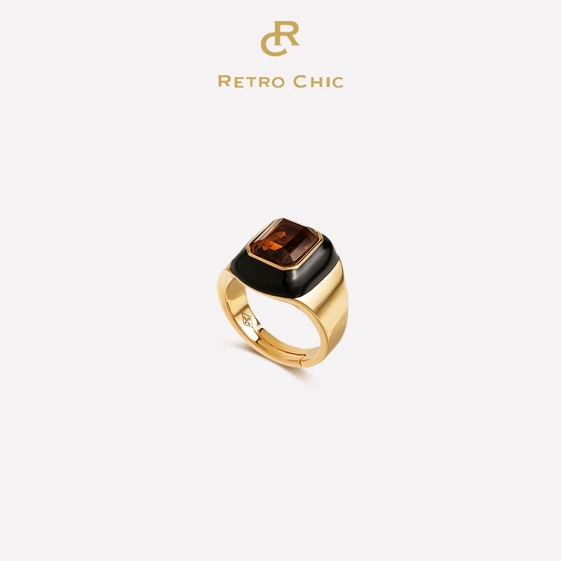 铜合金戒指 RC RETRO CHIC 意大利复古时尚饰品 罗马盾牌戒指