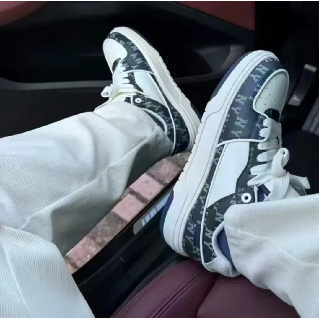 纽约洋基队鞋男女款运动休闲厚底板鞋