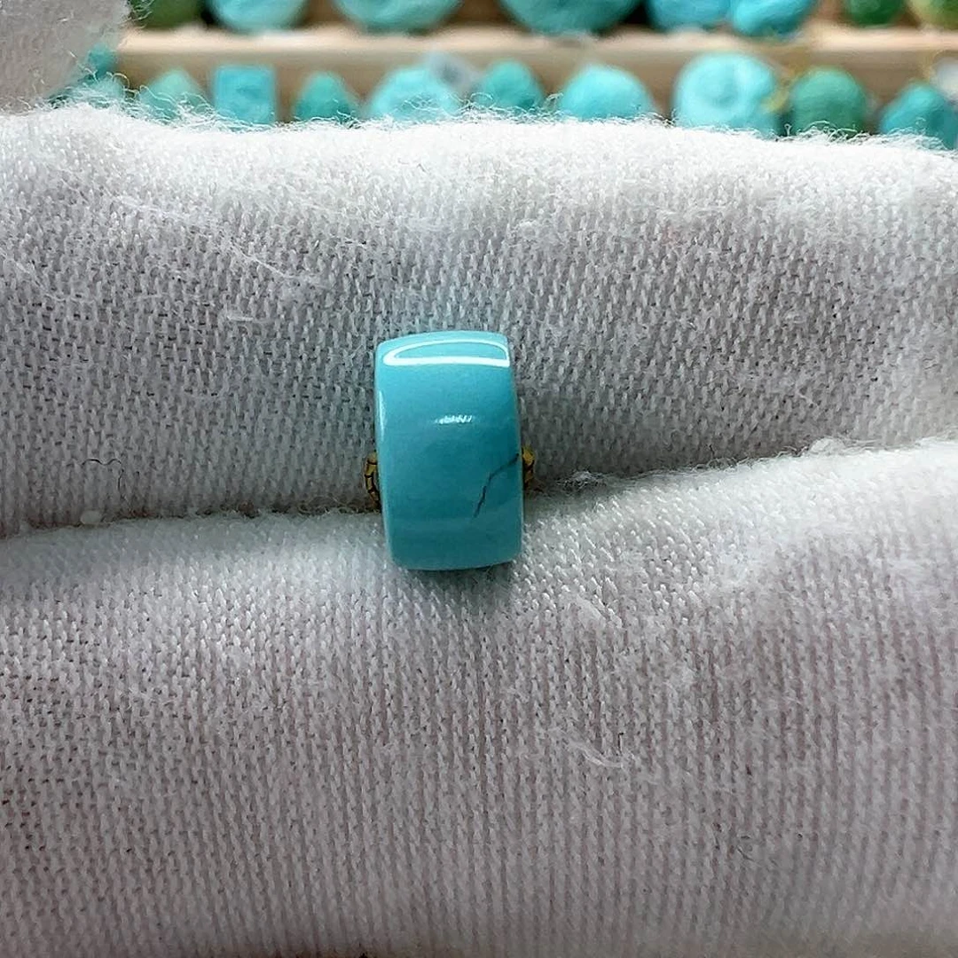 未镶嵌绿松石直切珠 8.2x4.8mm