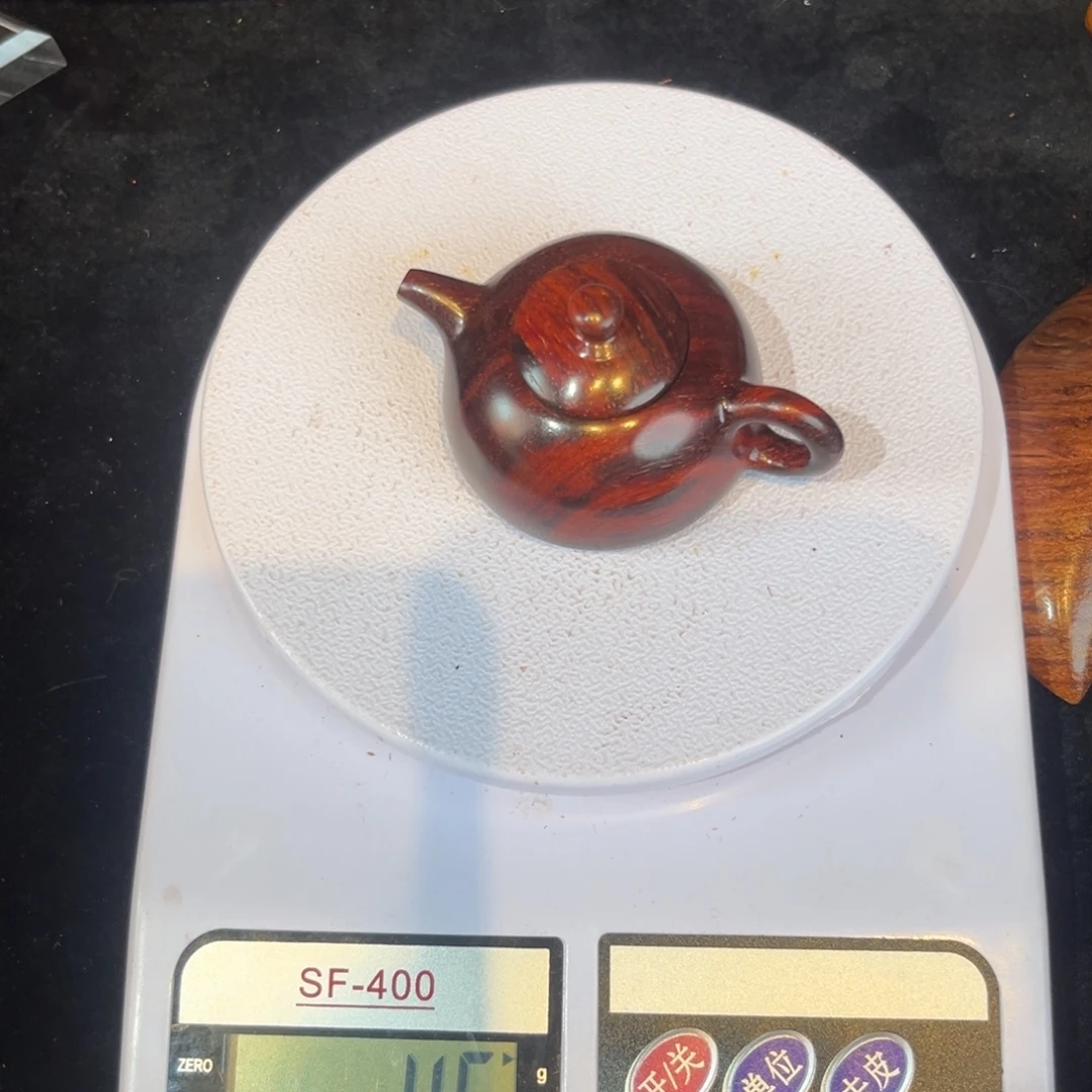 庆***生印度小叶紫檀把把壶