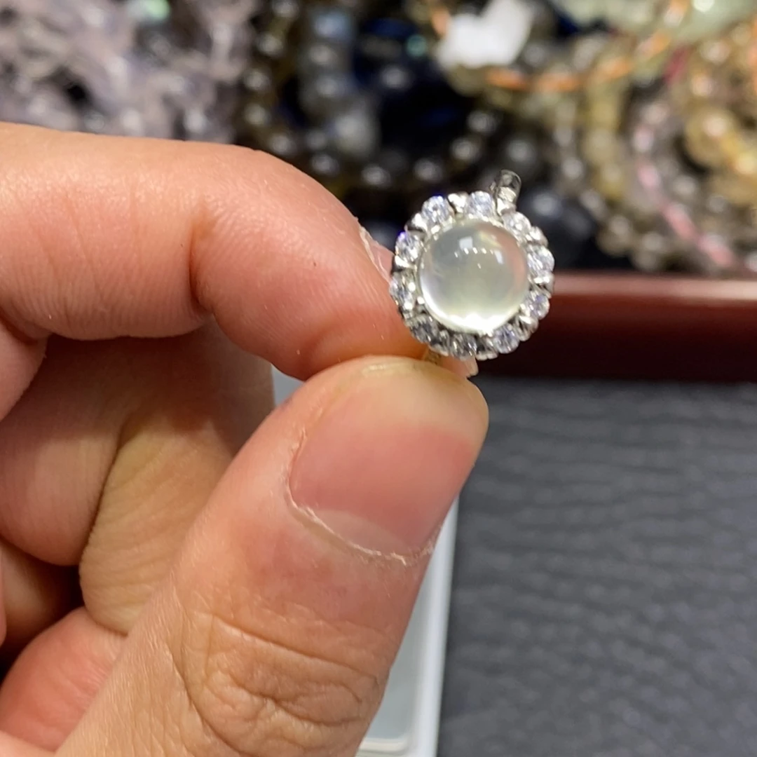 水晶手链未镶嵌葡萄石戒指