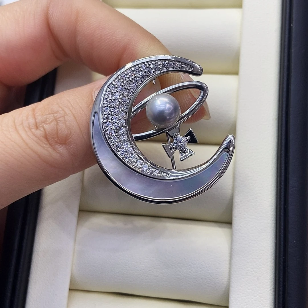 海水珍珠胸针未镶嵌