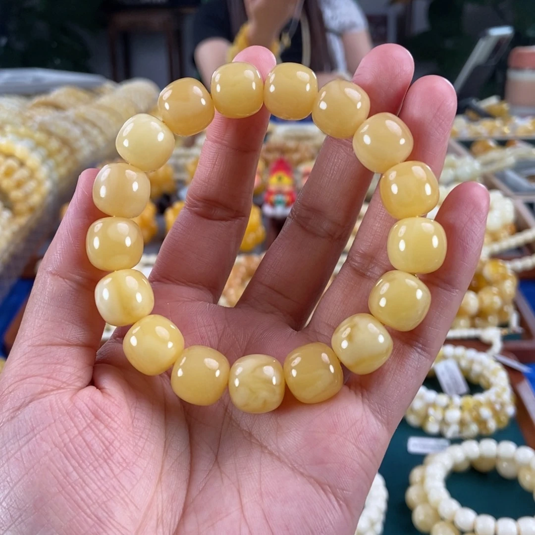 琥珀未镶嵌珠宝奇石13同料黄白花蜡老型23.98