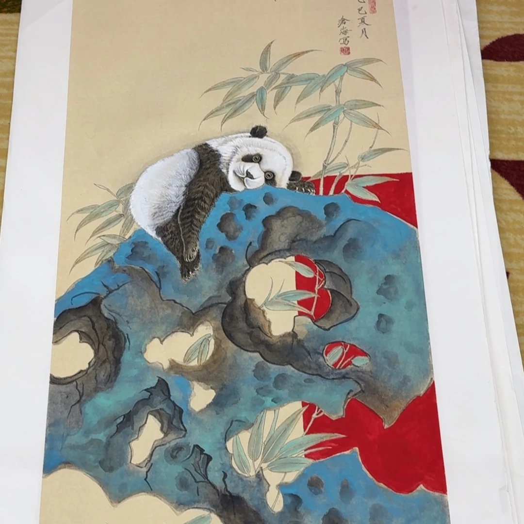 国画三尺作品工笔动物1111