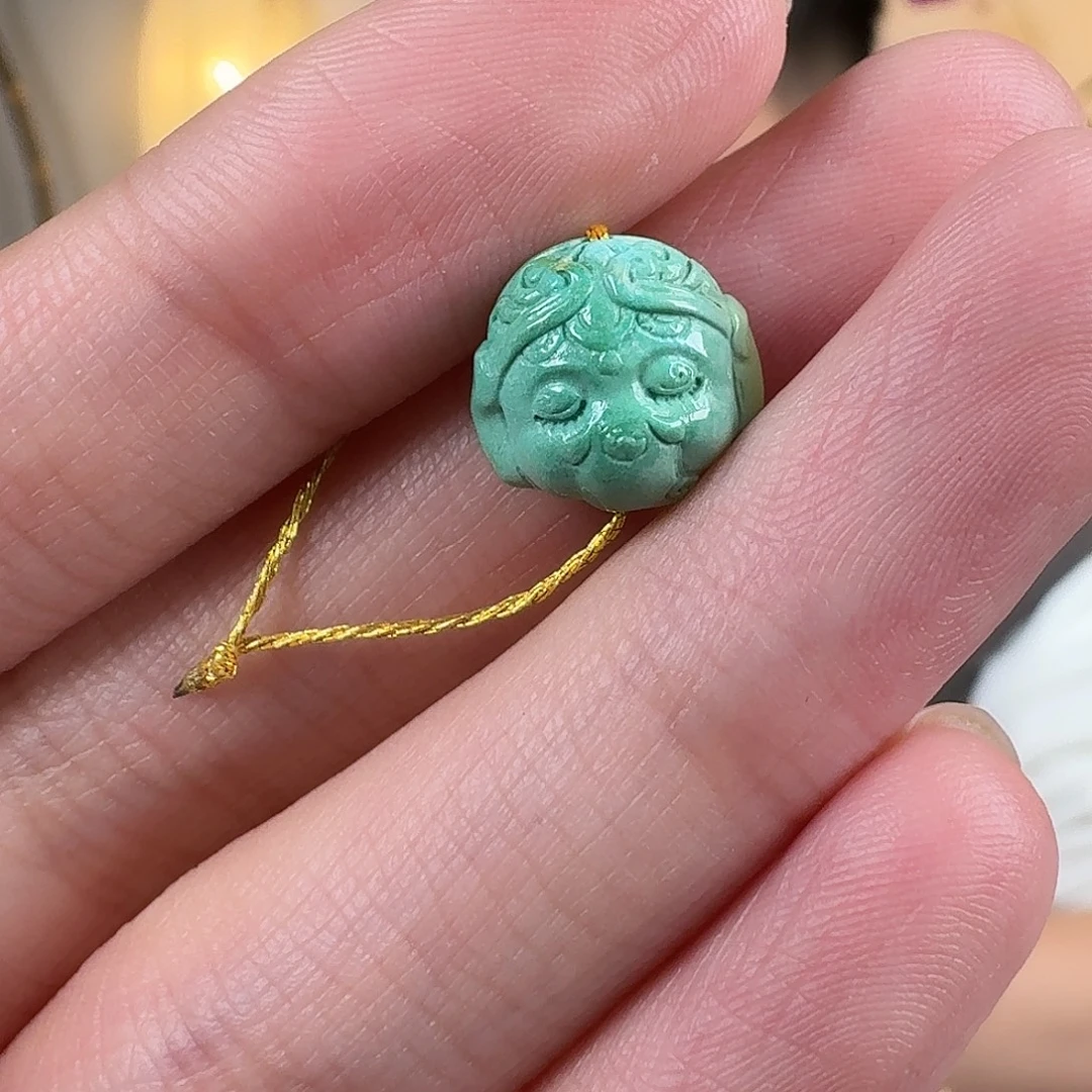 绿松石未镶嵌挂件