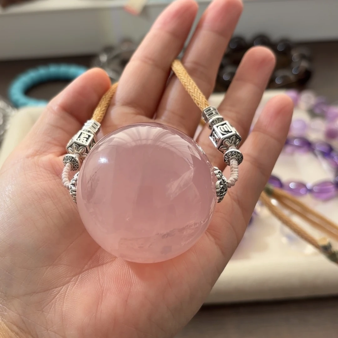 未镶嵌手链水晶粉水晶