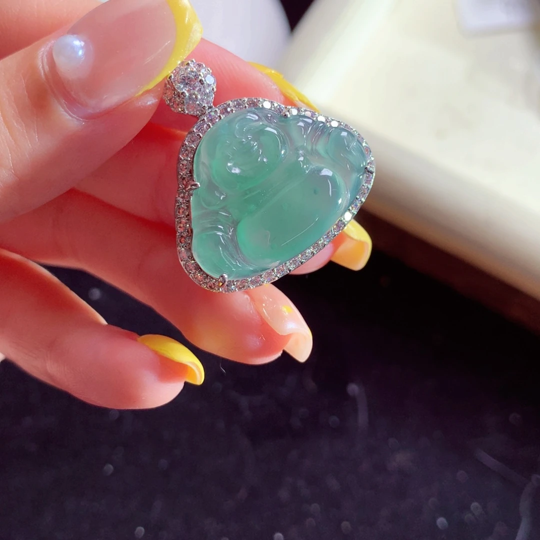 翡翠未镶嵌颈饰天然