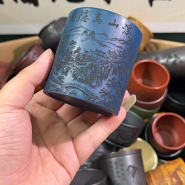 茶杯紫砂全手工紫砂主人杯