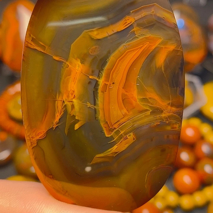 玛瑙/玉髓未镶嵌战国红