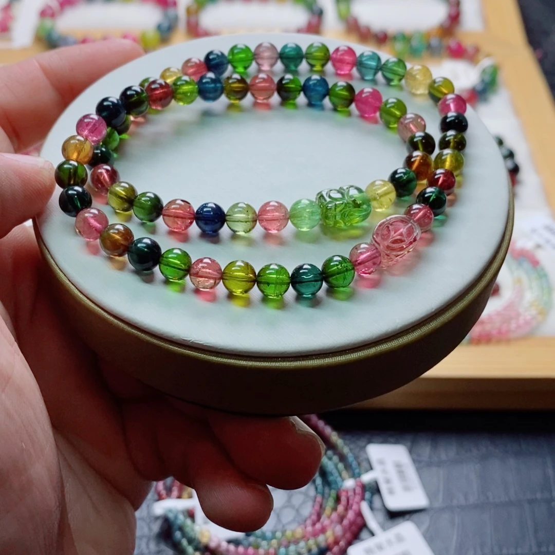 未镶嵌碧玺手链碧玺