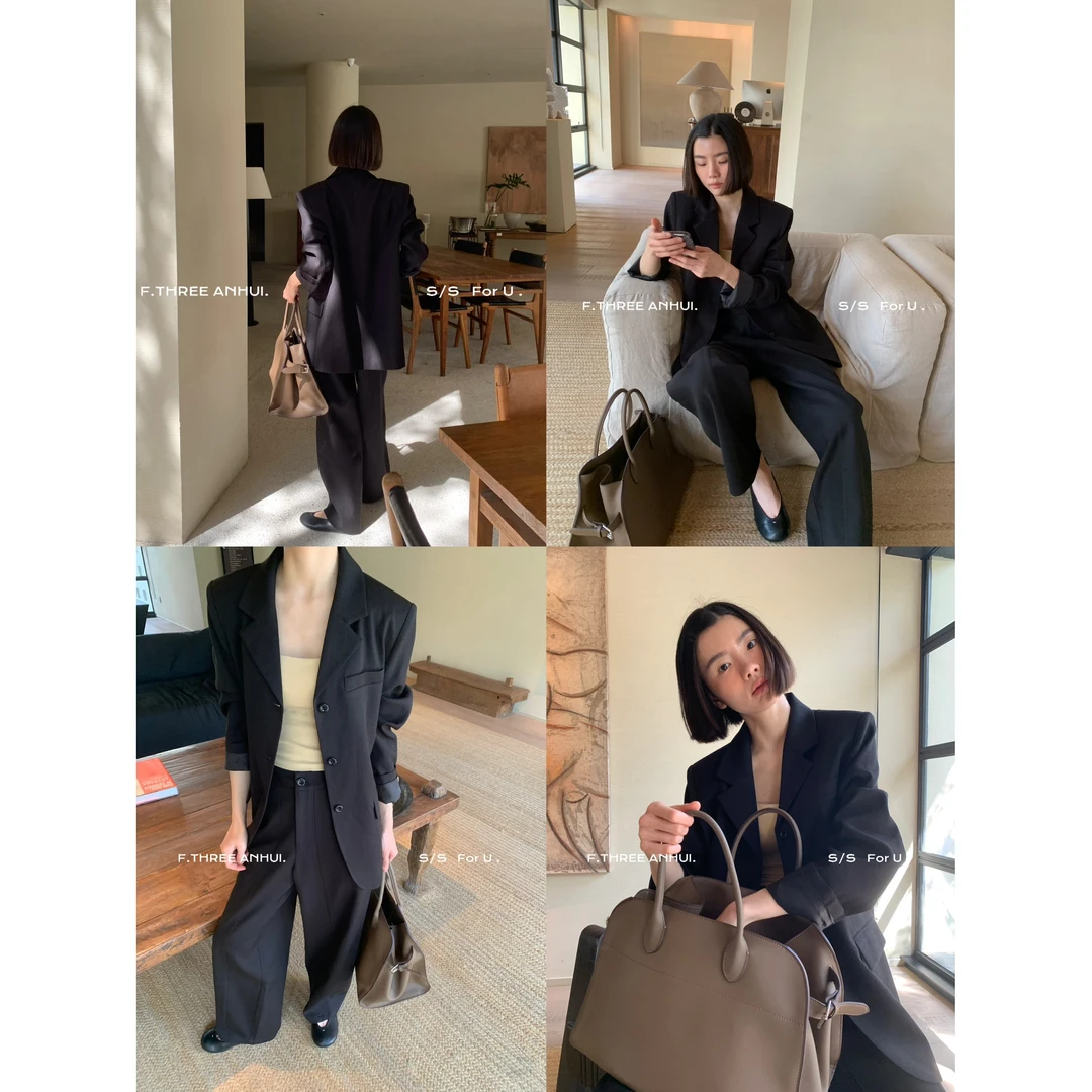 J-77907#三姐妹#韩系高级感气质百搭西装外套（福利）