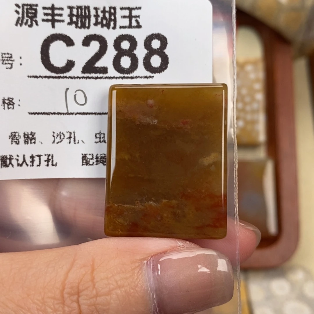 硅化玉颈饰未镶嵌三*.