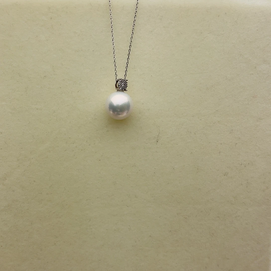 颈饰淡水珍珠银S925镶嵌